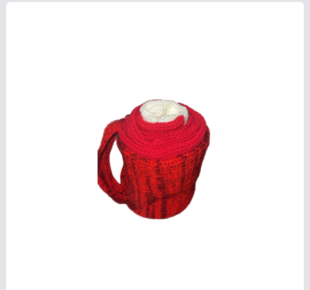 Knitted Scarf (Peppermint Hot CoCo