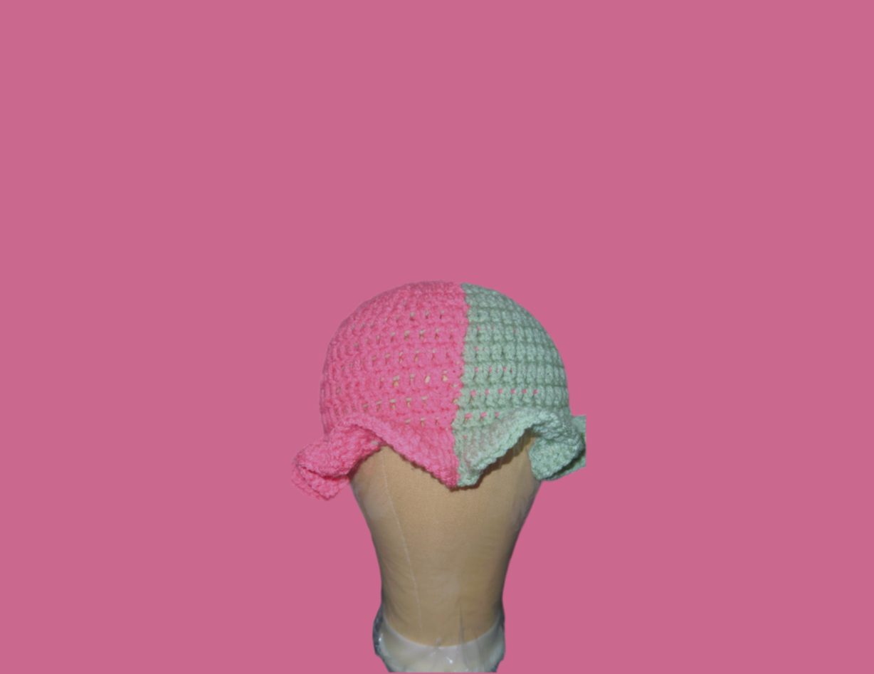 Split Wavy Brim Hat